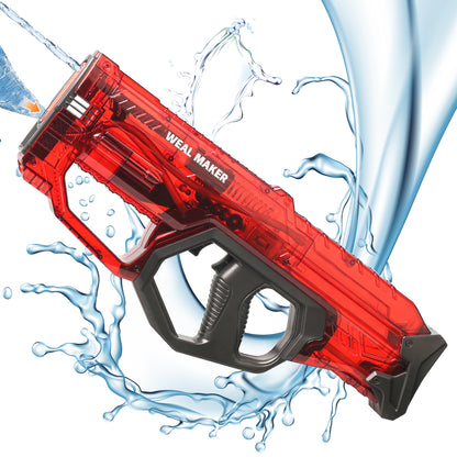 ENJOYS JOYFULLY Automatic Water Reload Electric Water Gun（Red）