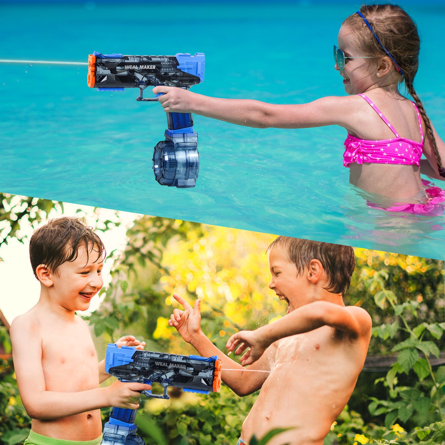 ENJOYS JOYFULLY Electric Water Gun（Blue）